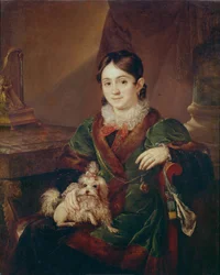 Portret van gravin Natalia Andreevna Obolenskaya, 1833