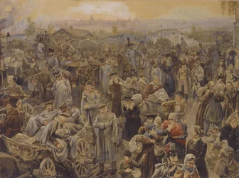 De terugtrekking van Russische troepen uit Moskou in 1812, 1907