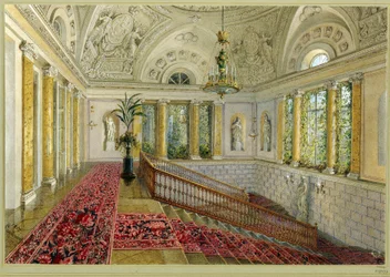 Trap in een paleis