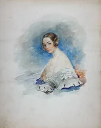 Portret van prinses Maria Ivanovna Kochubey, née Baryatinskaya 1818-1843, 1846