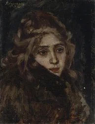 Prinses Maria Alexandrovna Menshikova. Studie voor Menshikov in Berezov