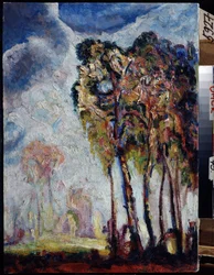 Landschap met bomen