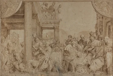 Christus in het huis van Simon