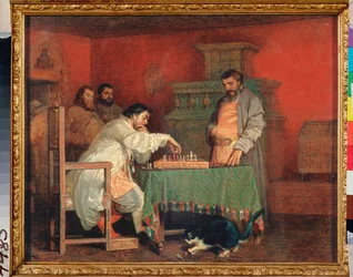 Scène uit het leven van een Russische tsaar (schaakspel)