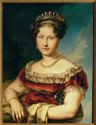 Infanta Louisa Carlotta van de Twee Siciliën dochter van Francisco I van de Twee Siciliën (schilderij op doek)