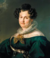 Portret van Maria Cristina Ferdinand van Bourbon