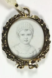 Tekening van een jong kind traditioneel geïdentificeerd als Napoleon II