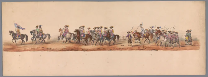 Historische optocht bij het tweede eeuwfeest van de Utrechtse Hogeschool, 1836 (plaat 5)