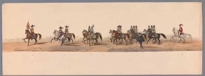 Historische optocht bij het tweede eeuwfeest van de Utrechtse Hogeschool, 1836 (plaat 2)