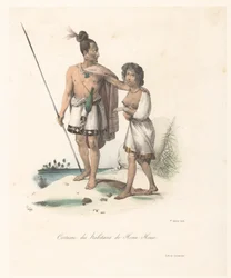 Kleding van de inwoners van Houa-Houa (Nieuw-Zeeland)