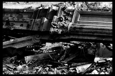 Sloop van de centrale markt in Parijs, in augustus 1971 (zw/w foto)