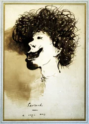 Gavroche op 11-jarige leeftijd - in Les Misérables - inkt op papier, door Victor Hugo