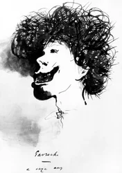 Gavroche op 11-jarige leeftijd, uit «Les Misérables», tekening van Victor Hugo