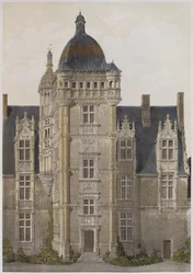 Kasteel van Saint-Ouen, Mayenne, illustratie uit 