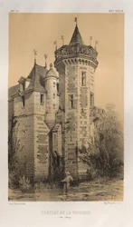 Pittoreske Architectuur of Monumenten van de 15e en 16e Eeuw: Kastelen van Frankrijk uit de 15e en 16e Eeuw: Pl. 28, Kasteel van La Verdiere (Ille en Vilaine)