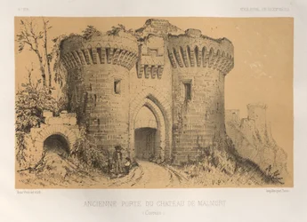 Ancienne Porte Du Chateau De Malmort (Correze)