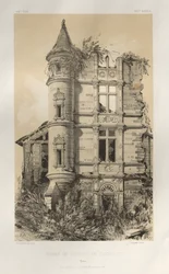 ...Pl. 24, Ruïnes van het kasteel van Champlost Yonne, gepubliceerd 1860