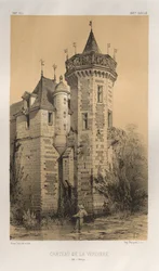 Pl. 28, Chateau De La Verdiere Ille en Vilaine, gepubliceerd 1860