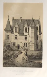 ...Pl. 57, Château De La Poissonnière Sarthe, 1860