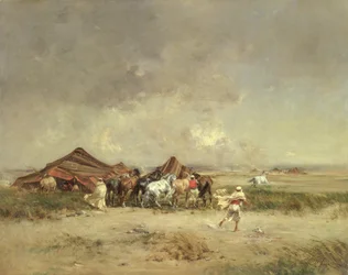 Arabisch kampement, 1872