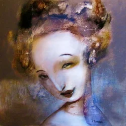 De glimlach van een mysterieuze vrouw