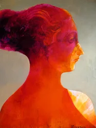 Levendig abstract portret