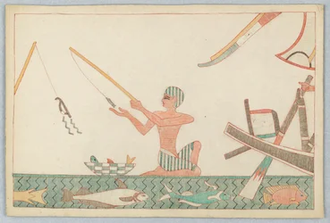 De Kleine Vis en de Visser, Illustratie voor Aesopus