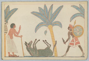 De oude man en de ezel, illustratie voor Aesopus