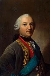 Portret van Caspar von Saldern, 1711-1786, midden van de 18e eeuw