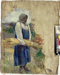 Een maaidorser (une moissonneuse)
