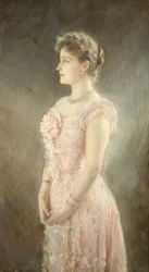 Portret van Keizerin Alexandra Fjodorovna van Rusland 1872-1918, de vrouw van Tsaar Nicolaas II, 1901