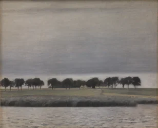 Voorstudie voor Solregn. Gentofte Sø, 1903