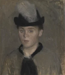 Ida Ilsted, de verloofde van de kunstenaar. Schets
