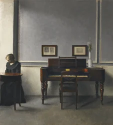 Ida in een Interieur met Piano
