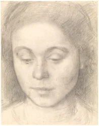 Portret van Ida, de vrouw van de kunstenaar