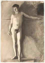 Staande mannelijke model