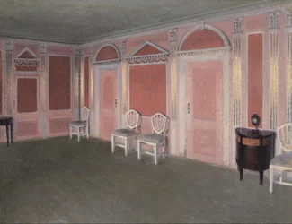Interieur in Lodewijk XVI-stijl. Uit het huis van de kunstenaar. Rahbeks Allé