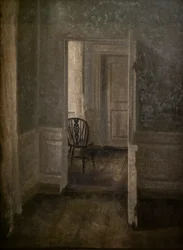Interieur met Windsor stoel
