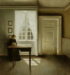 Interieur met een dame, 1901