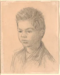 Portret van Svend Hammershøi, broer van de kunstenaar