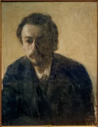 Zelfportret V. Hammershøi, 1891