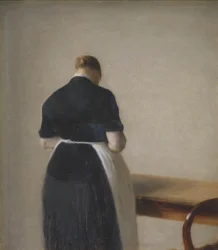 Vrouw gezien van achteren