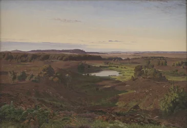 Landschap in het noorden van Zeeland. Middag