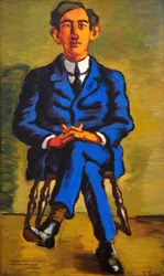 Portret van de dichter Emil Bønnelycke