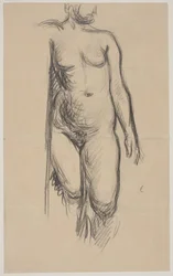 Staand vrouwelijk model