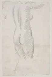 Staande vrouwelijke model