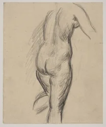 Staand vrouwelijk model