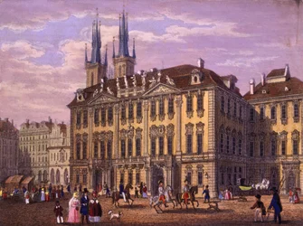 Goltz-Kinsky (Kinský) Paleis, Praag, 1847