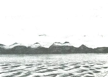 Jura scène vanaf veerboot, 2005