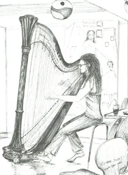De Harpist 8e dag café Manchester, 2007